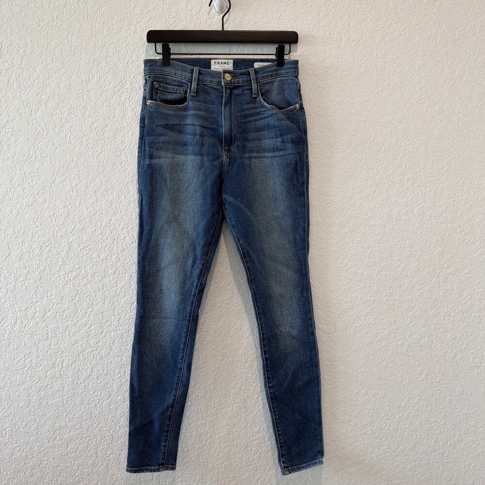 Frame Ali High Rise Skinny Jeans Juniper Wash Women’s Size 29